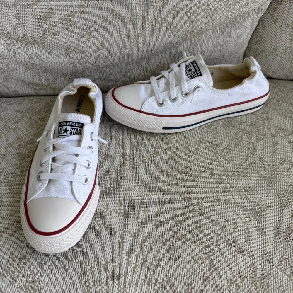 Converse Chuck Taylor All Star Shoreline White Slip On Sneakers Women's 7.5 NWOT
